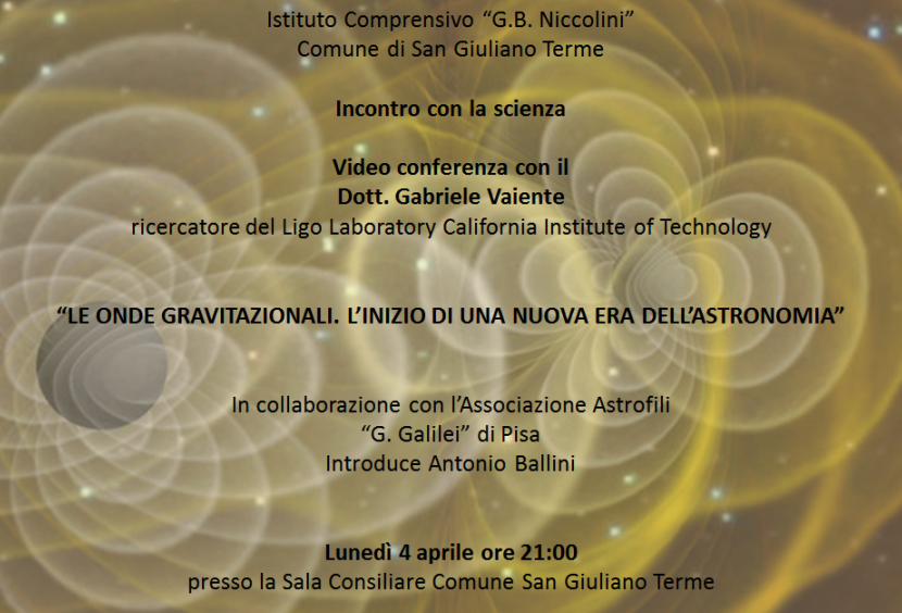 AAGG Conferenza Onde Gravitazionali