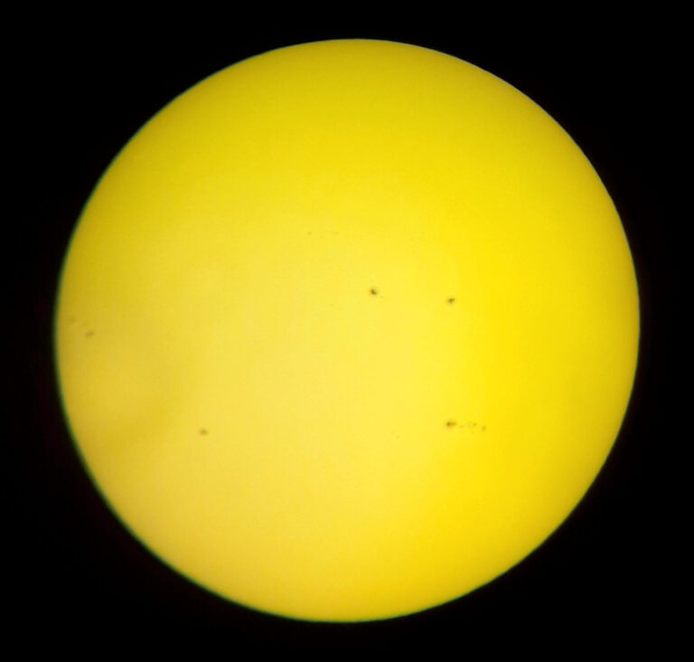Fotografia del sole con filtro solare+giallo