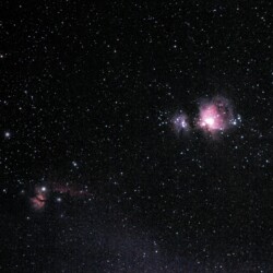 M42 (nebulosa di Orione) con nebulosa Fiamma e Testa di Cavallo fotografata a Santa Luce dal nostro socio Matteo Scienza M42 Nebulosa di Orione